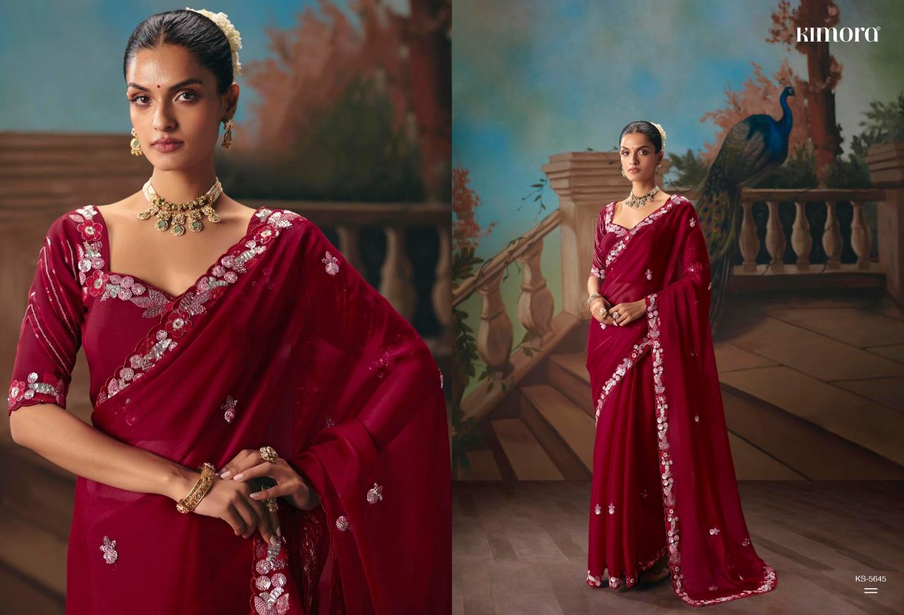 Kimora Kajal vol 18 catalog factory of sarees in surat - Sanvari Fashion