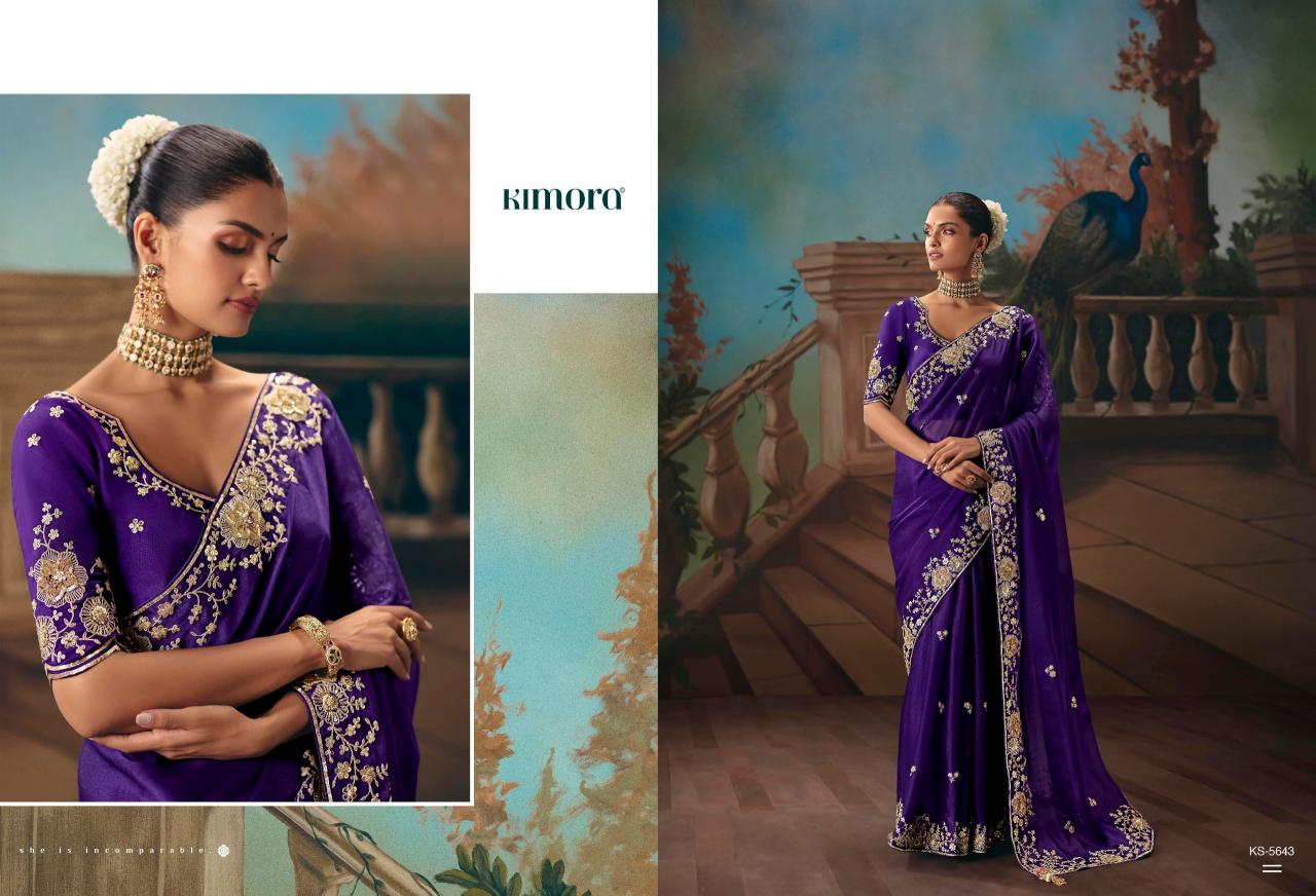 Kimora Kajal vol 18 catalog factory of sarees in surat - Sanvari Fashion