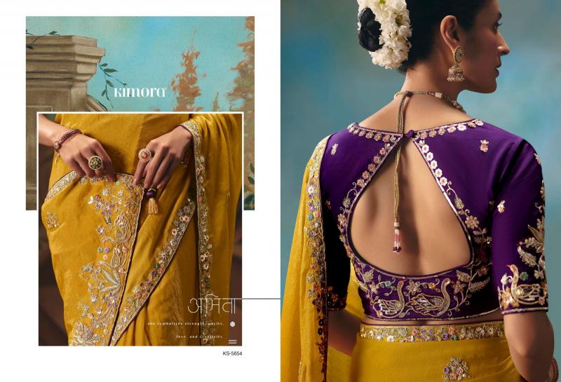 Kimora Kajal vol 18 catalog factory of sarees in surat - Sanvari Fashion
