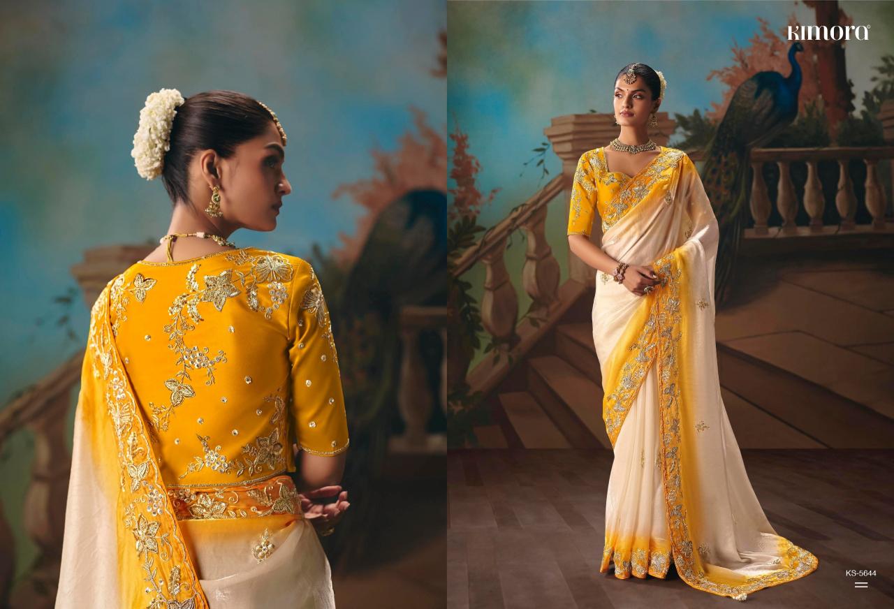 Kimora Kajal vol 18 catalog factory of sarees in surat - Sanvari Fashion
