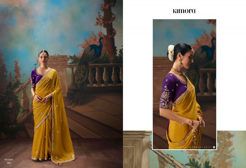 Kimora Kajal vol 18 catalog factory of sarees in surat - Sanvari Fashion