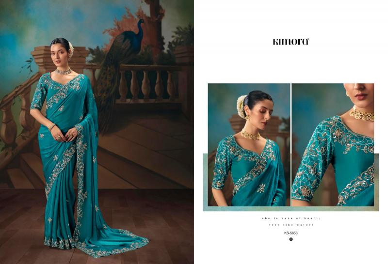 Kimora Kajal vol 18 catalog factory of sarees in surat - Sanvari Fashion