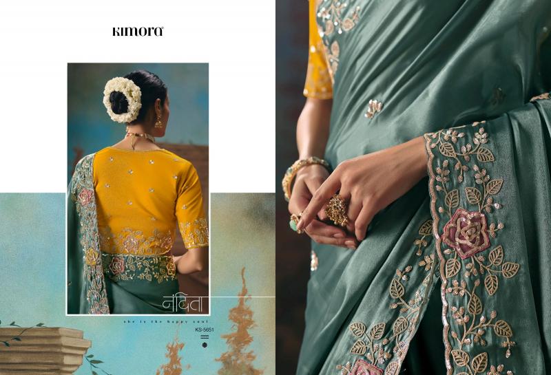 Kimora Kajal vol 18 catalog factory of sarees in surat - Sanvari Fashion