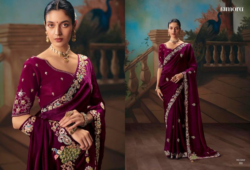 Kimora Kajal vol 18 catalog factory of sarees in surat - Sanvari Fashion
