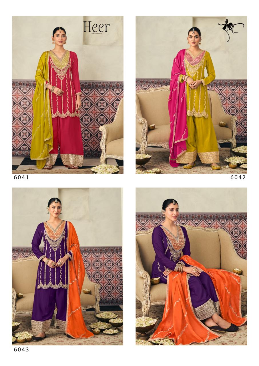 Radha Trendz Heer catalog Work Designer Salwar Kameez - Sanvari Fashion