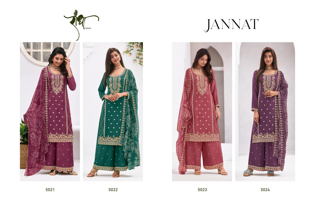 Radha Trendz Jannat catalog Embroidery Work Salwar Kameez - Sanvari Fashion