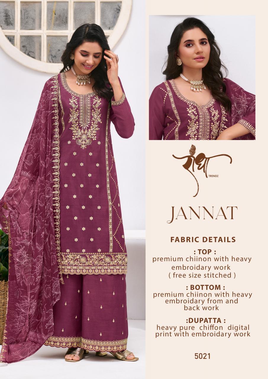 Radha Trendz Jannat catalog Embroidery Work Salwar Kameez - Sanvari Fashion