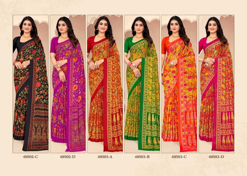 Ruchi Star Chiffon 205 catalog wholesale sarees catalogue in surat  - Sanvari Fashion