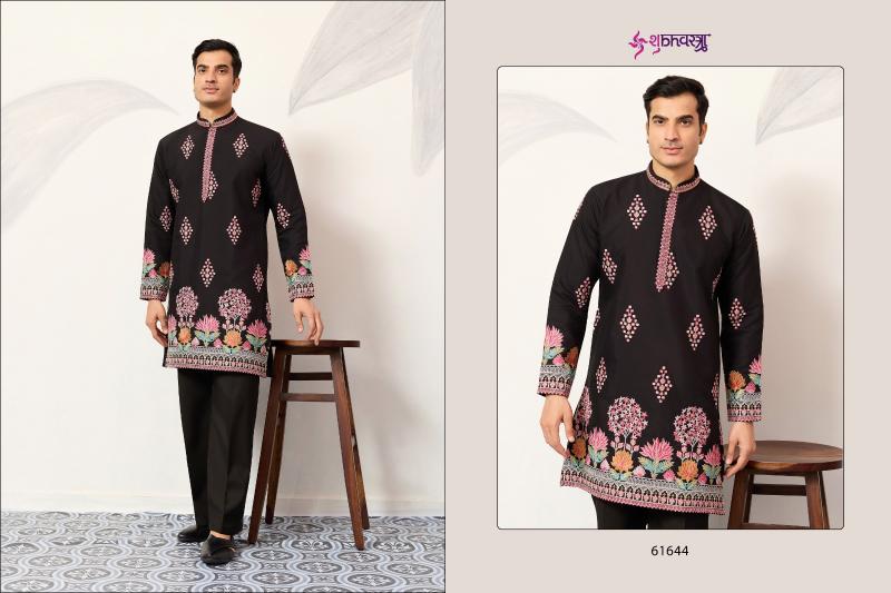 Shubhvastra The Grand Kurta catalog mens Thread Work Kurta And Pant - Sanvari Fashion