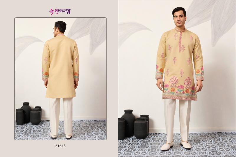 Shubhvastra The Grand Kurta catalog mens Thread Work Kurta And Pant - Sanvari Fashion