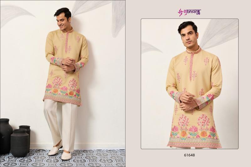 Shubhvastra The Grand Kurta catalog mens Thread Work Kurta And Pant - Sanvari Fashion