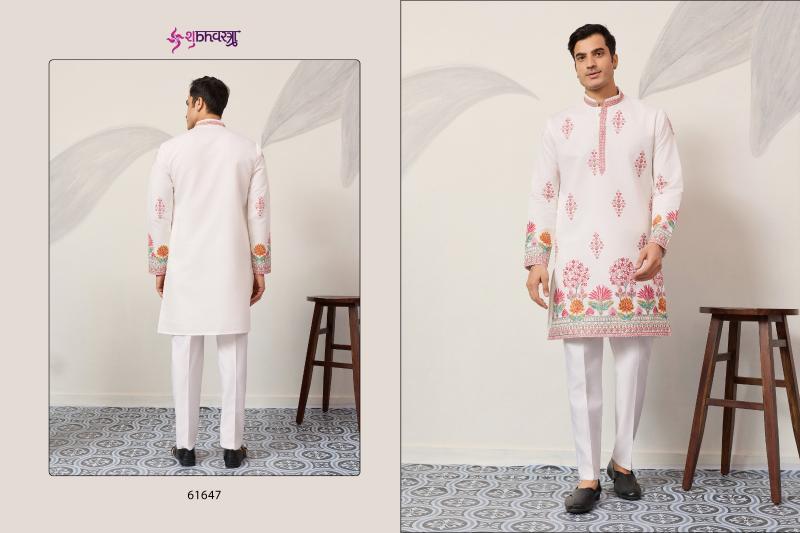 Shubhvastra The Grand Kurta catalog mens Thread Work Kurta And Pant - Sanvari Fashion