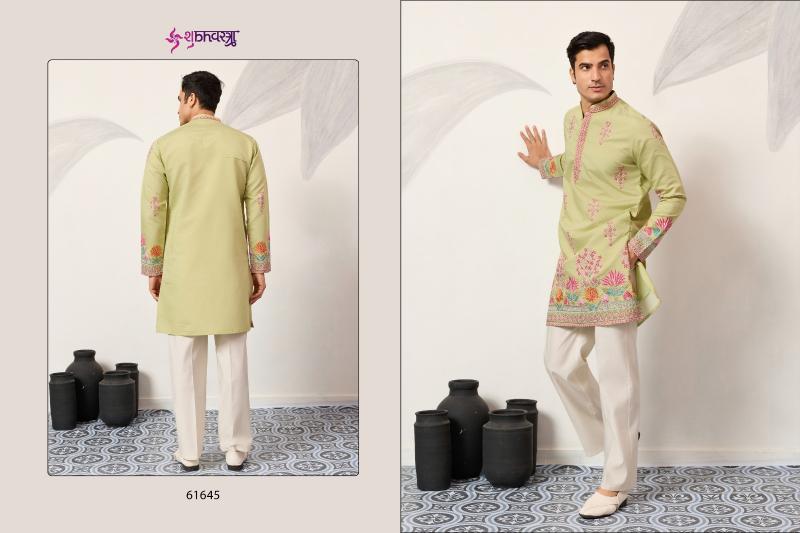 Shubhvastra The Grand Kurta catalog mens Thread Work Kurta And Pant - Sanvari Fashion