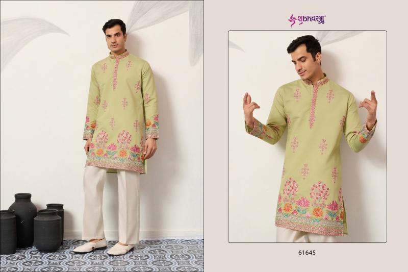 Shubhvastra The Grand Kurta catalog mens Thread Work Kurta And Pant - Sanvari Fashion
