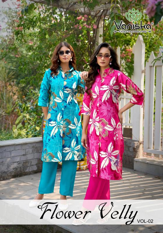 Vaniska Flower Velly Vol 2 catalog co ord set  - Sanvari Fashion
