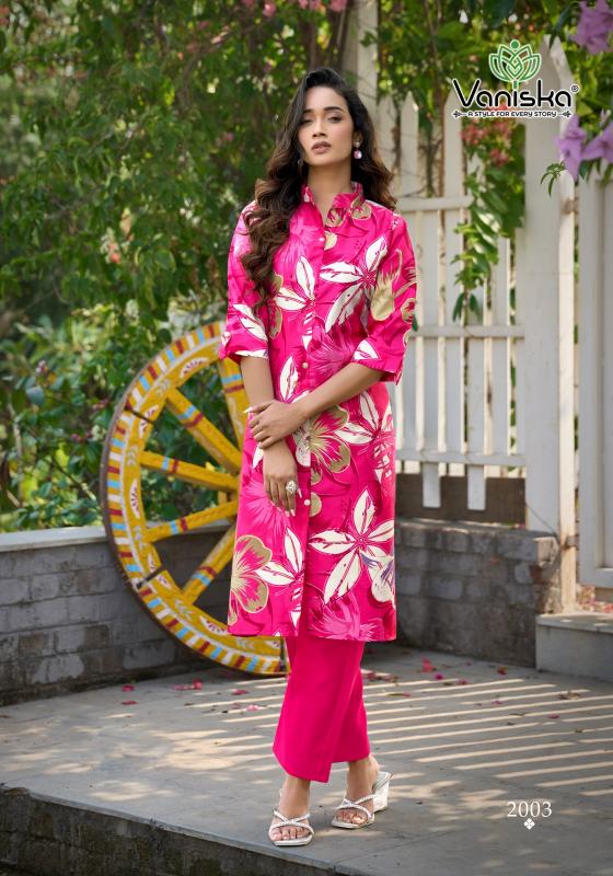 Vaniska Flower Velly Vol 2 catalog co ord set  - Sanvari Fashion