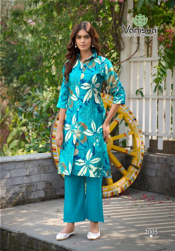 Vaniska Flower Velly Vol 2 catalog co ord set  - Sanvari Fashion