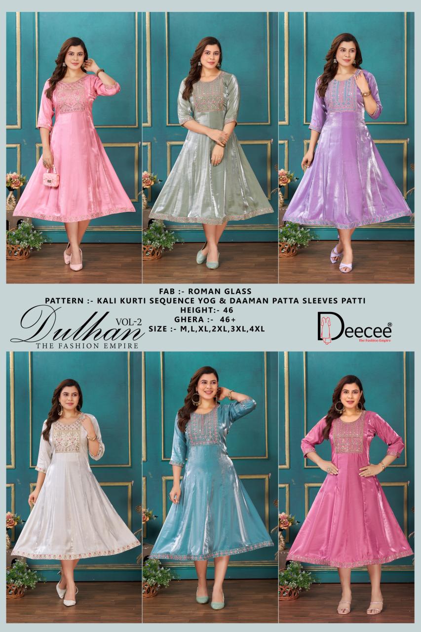 Deecee Dulhan vol 2 catalog branded w kurtis wholesale in pune - Sanvari Fashion