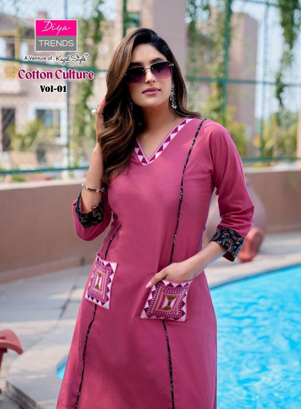 Diya Trends cotton culture vol 1 catalog co ord sets new look - Sanvari Fashion
