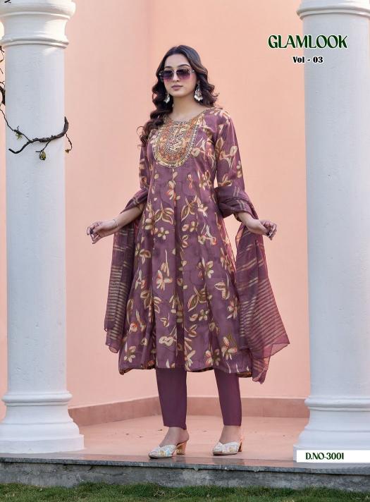 Diya Trends Glamlook vol 3 catalog branded designer kurti wholesale shops in mumbai - Sanvari Fashion