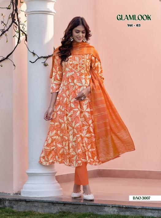 Diya Trends Glamlook vol 3 catalog branded designer kurti wholesale shops in mumbai - Sanvari Fashion