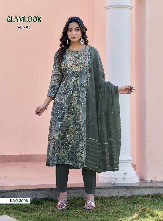 Diya Trends Glamlook vol 3 catalog branded designer kurti wholesale shops in mumbai - Sanvari Fashion