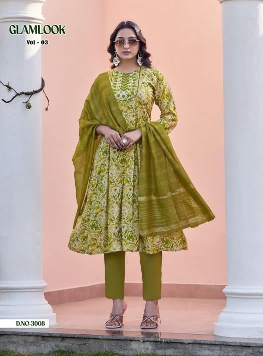 Diya Trends Glamlook vol 3 catalog branded designer kurti wholesale shops in mumbai - Sanvari Fashion