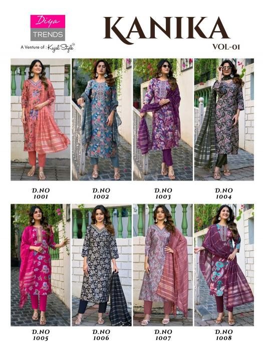 Diya Trends Kanika vol 1 catalog wholesale kurti market in bhubaneswar - Sanvari Fashion
