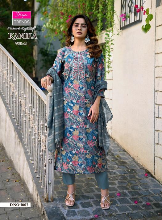 Diya Trends Kanika vol 1 catalog wholesale kurti market in bhubaneswar - Sanvari Fashion