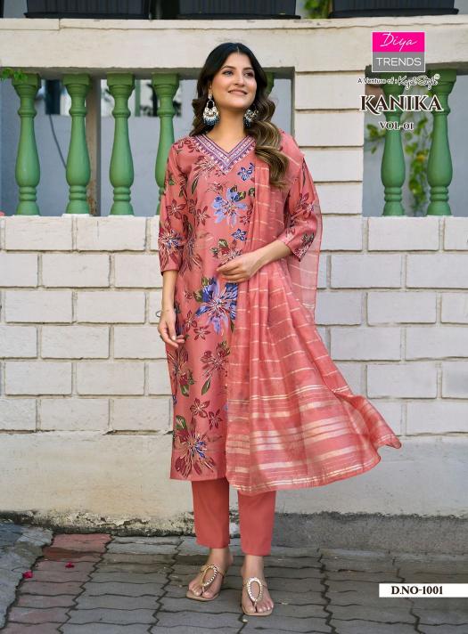Diya Trends Kanika vol 1 catalog wholesale kurti market in bhubaneswar - Sanvari Fashion