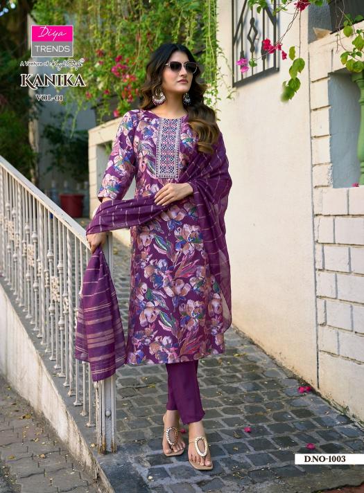 Diya Trends Kanika vol 1 catalog wholesale kurti market in bhubaneswar - Sanvari Fashion