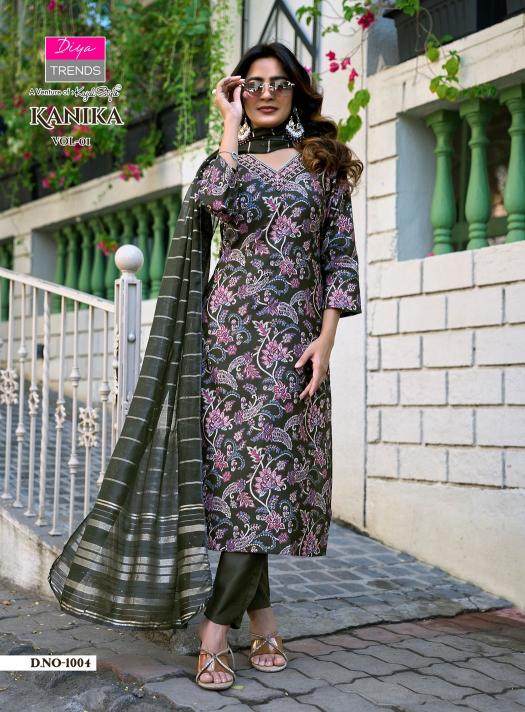 Diya Trends Kanika vol 1 catalog wholesale kurti market in bhubaneswar - Sanvari Fashion