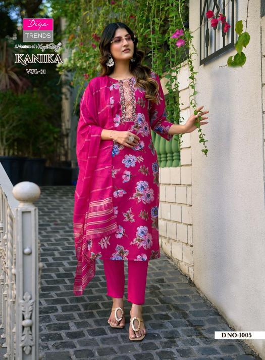 Diya Trends Kanika vol 1 catalog wholesale kurti market in bhubaneswar - Sanvari Fashion