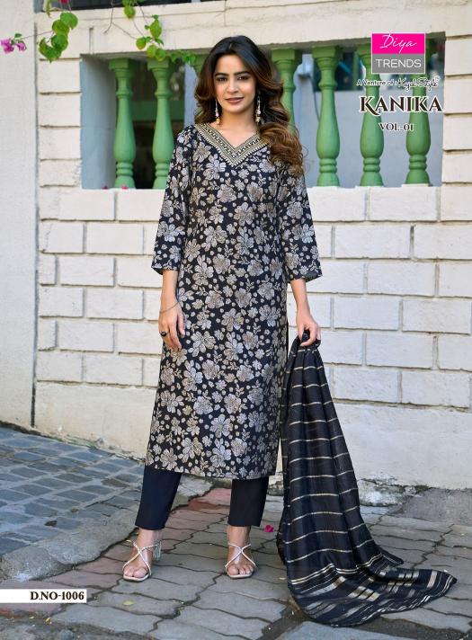 Diya Trends Kanika vol 1 catalog wholesale kurti market in bhubaneswar - Sanvari Fashion