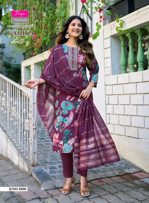 Diya Trends Kanika vol 1 catalog wholesale kurti market in bhubaneswar - Sanvari Fashion