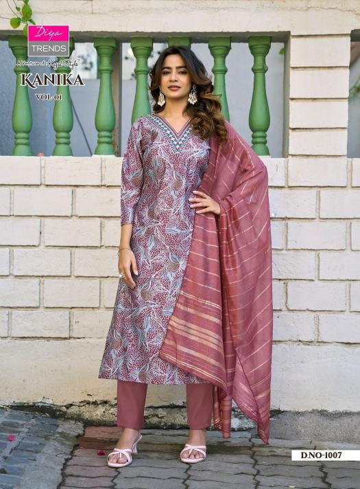 Diya Trends Kanika vol 1 catalog wholesale kurti market in bhubaneswar - Sanvari Fashion