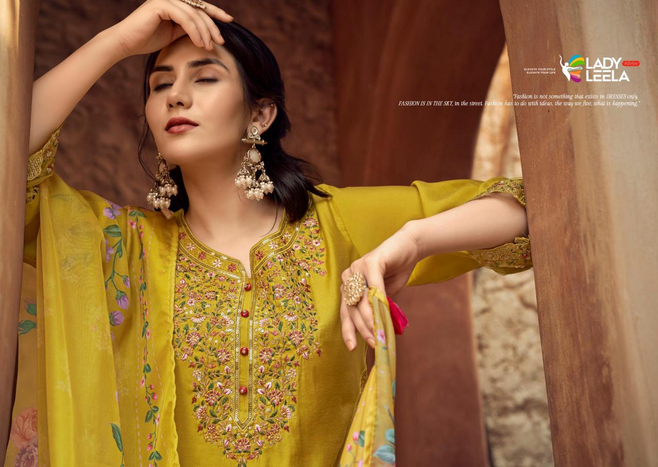 Lady Leela Gulmohar catalog branded kurtis wholesale in hyderabad - Sanvari Fashion