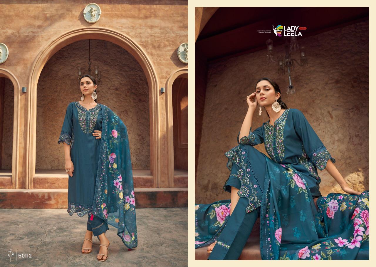 Lady Leela Gulmohar catalog branded kurtis wholesale in hyderabad - Sanvari Fashion