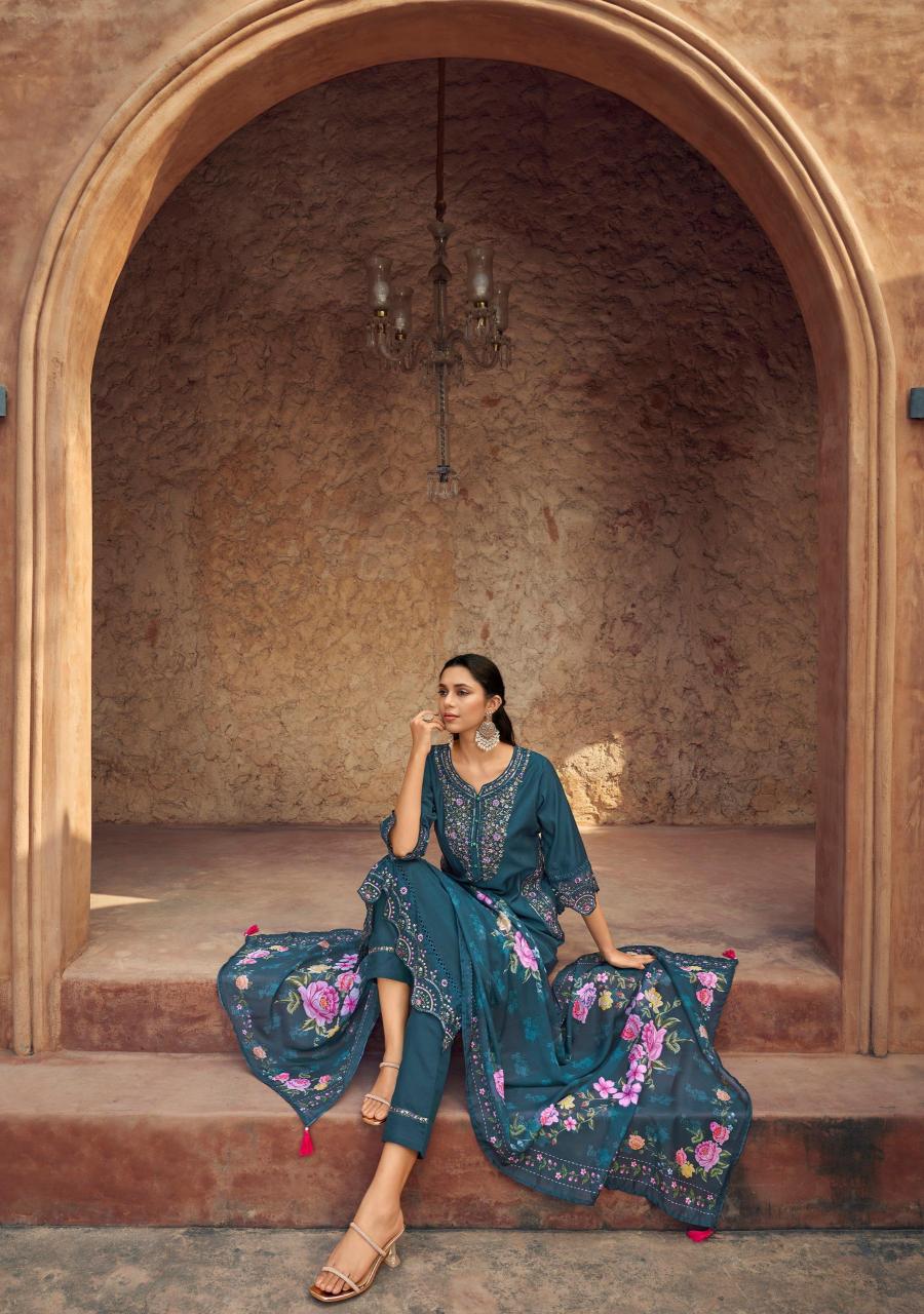 Lady Leela Gulmohar catalog branded kurtis wholesale in hyderabad - Sanvari Fashion