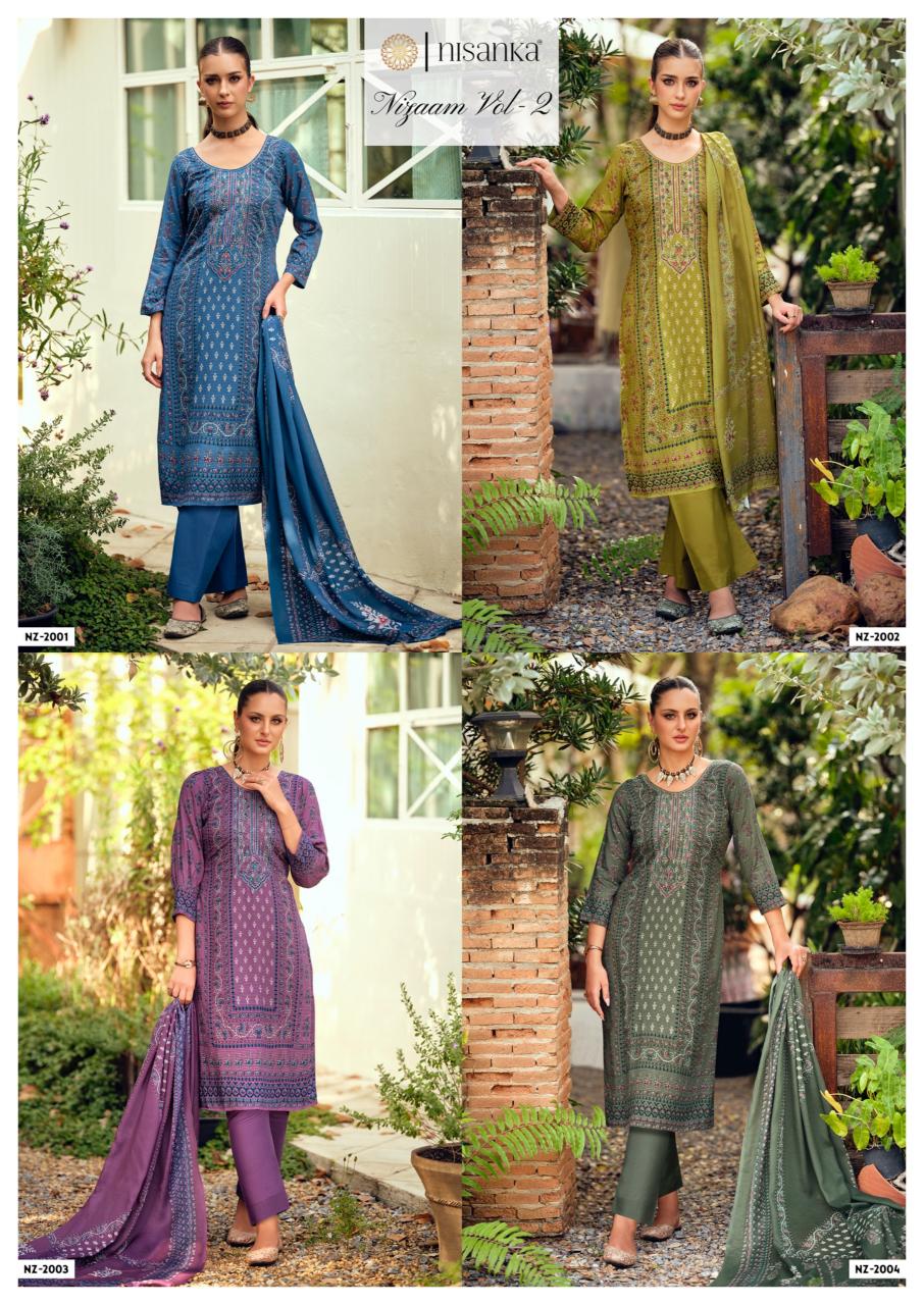 Nisanka Nizaam vol 2 catalog wholesale salwar kameez catalogue eid collection - Sanvari Fashion
