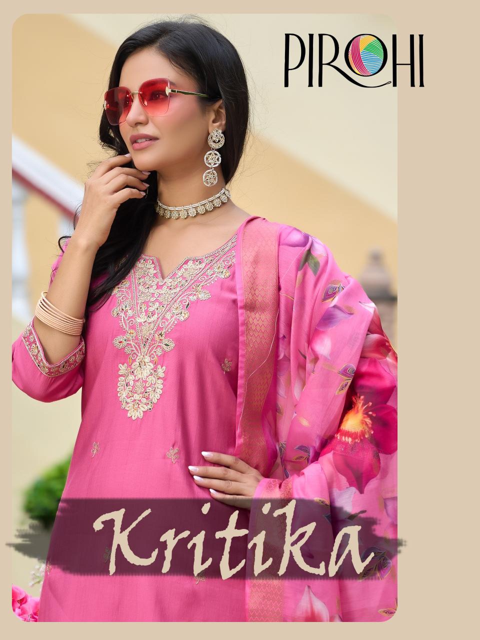Pirohi Kritika catalog branded kurtis wholesale in delhi - Sanvari Fashion