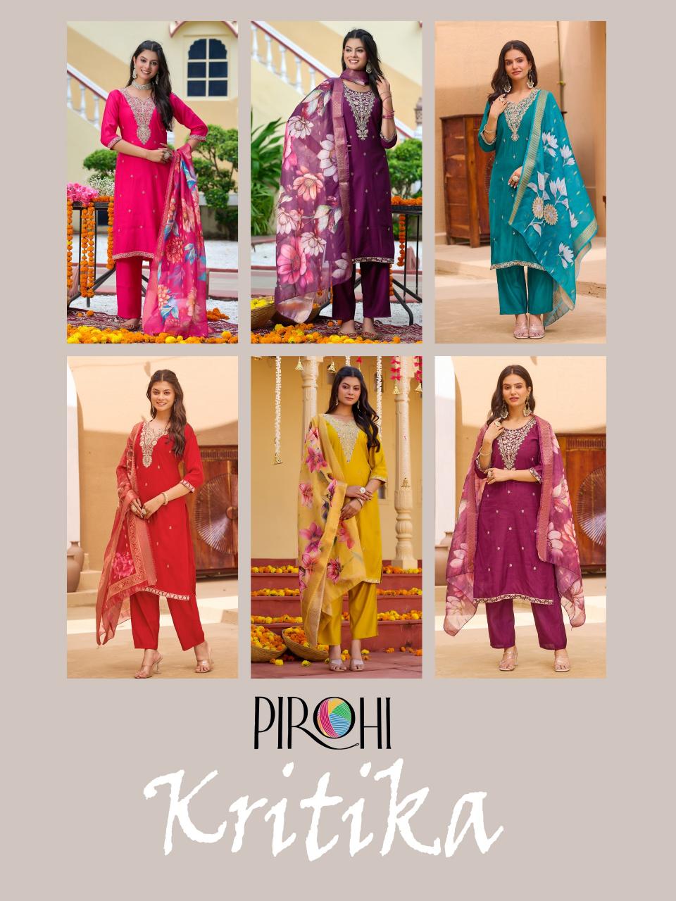 Pirohi Kritika catalog branded kurtis wholesale in delhi - Sanvari Fashion