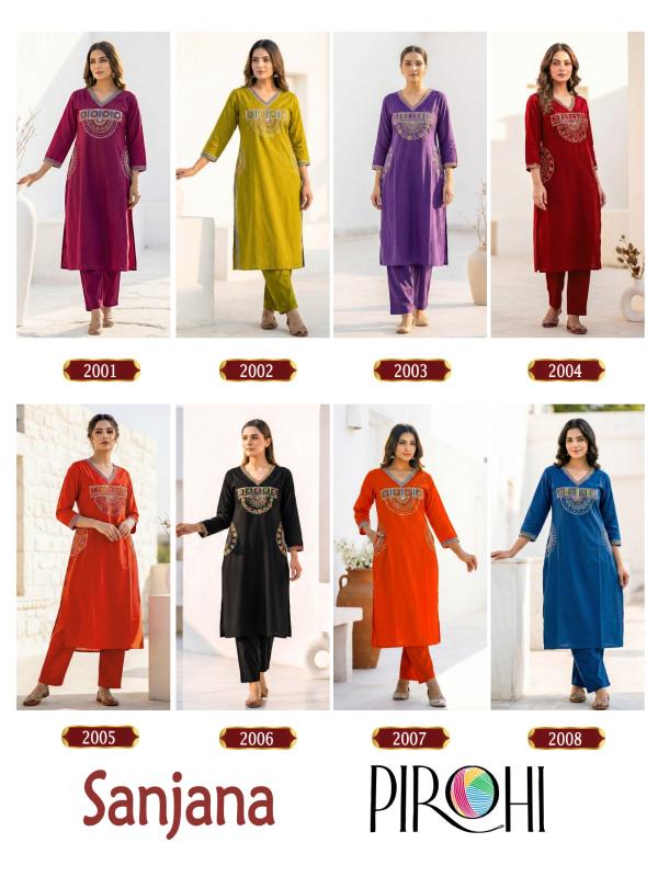 Pirohi Sanjana catalog co ord sets online - Sanvari Fashion