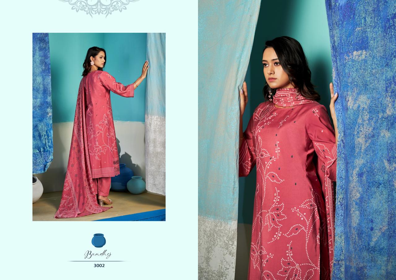Sargam Bandhej catalog dress material shop in surat - Sanvari Fashion