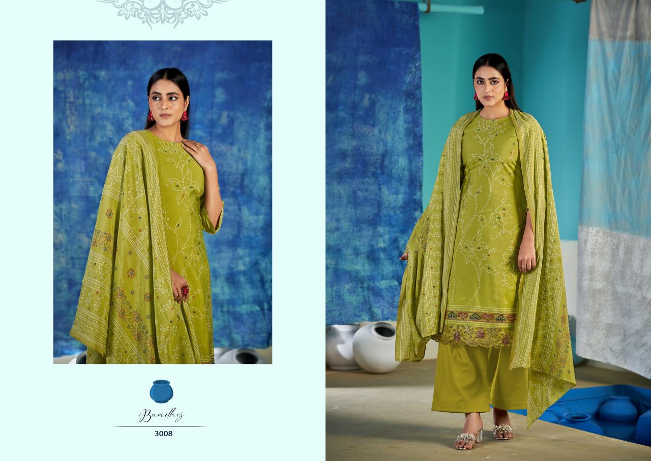 Sargam Bandhej catalog dress material shop in surat - Sanvari Fashion