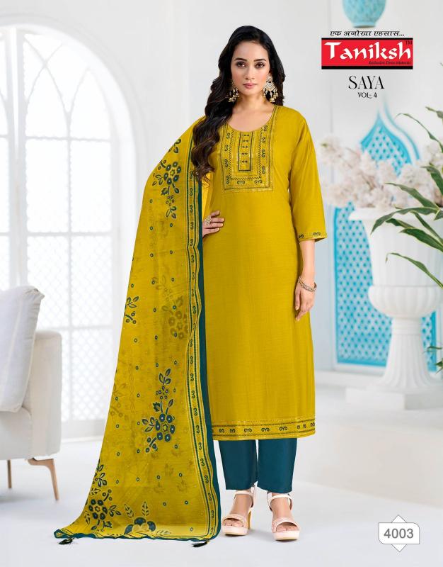 Taniksh Saya vol 4 catalog wholesale kurti in surat market - Sanvari Fashion