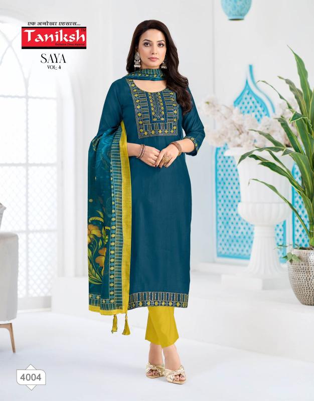 Taniksh Saya vol 4 catalog wholesale kurti in surat market - Sanvari Fashion