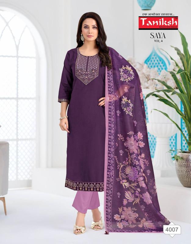 Taniksh Saya vol 4 catalog wholesale kurti in surat market - Sanvari Fashion