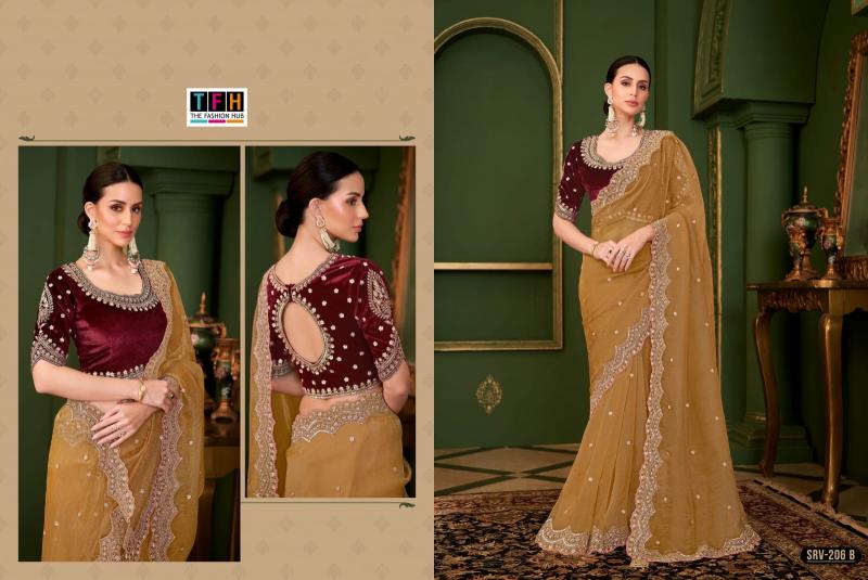 Tfh Sarvaratna Hits catalog biggest wholesale saree market in india - Sanvari Fashion