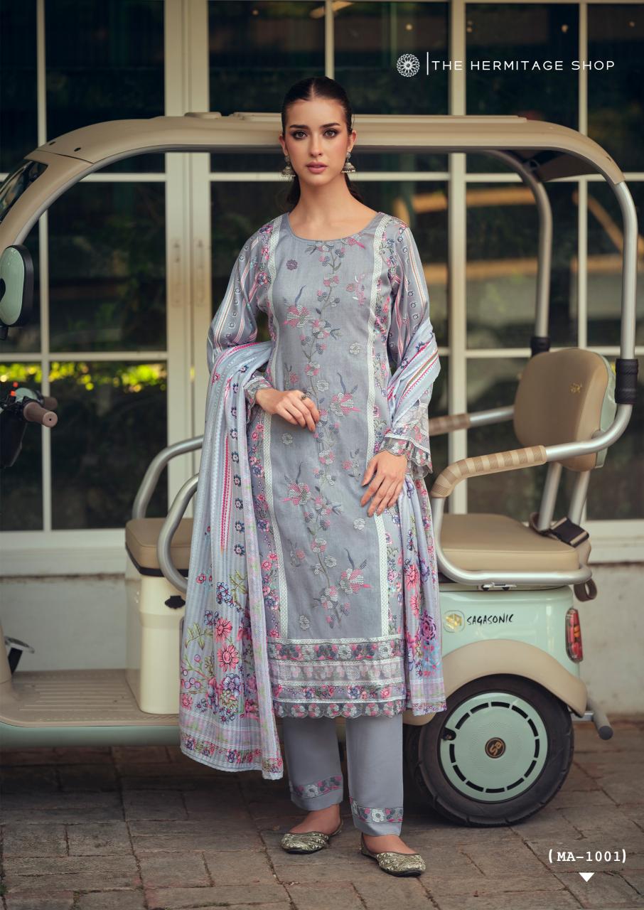 The Hermitage Shop Mazda catalog dress material at surat - Sanvari Fashion